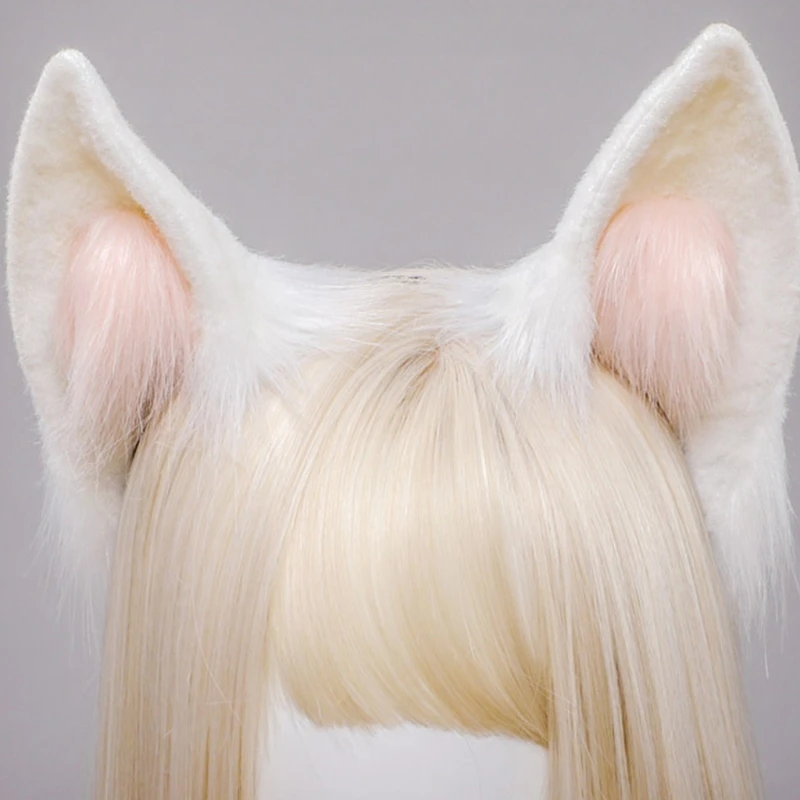 Faux Fur Ears Plush Headbands Women Lovely Animal Ears Hair Hoop Female Girls Hairband Holiday Party Cosplay Costume Headpiece