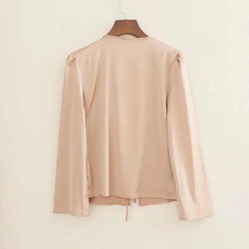 Autumn shirt ruffle blouses 2020 women tops long sleeve kimono plus size korean fashion deep v neck sexy womens tops and blouses