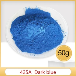 #425A Deep Blue Pearl Powder Pigment DIY Dye Colorant for Nail Decoration Soap Painting Car Arts Craft 100g