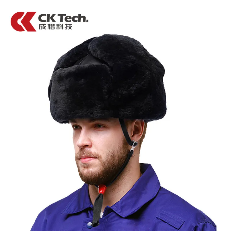 CK Tech.Winter Outdoor Construction Cold-proof Safety Helmet Anti-smash Men Work Protective Hard Hat Training Cap for Engineer