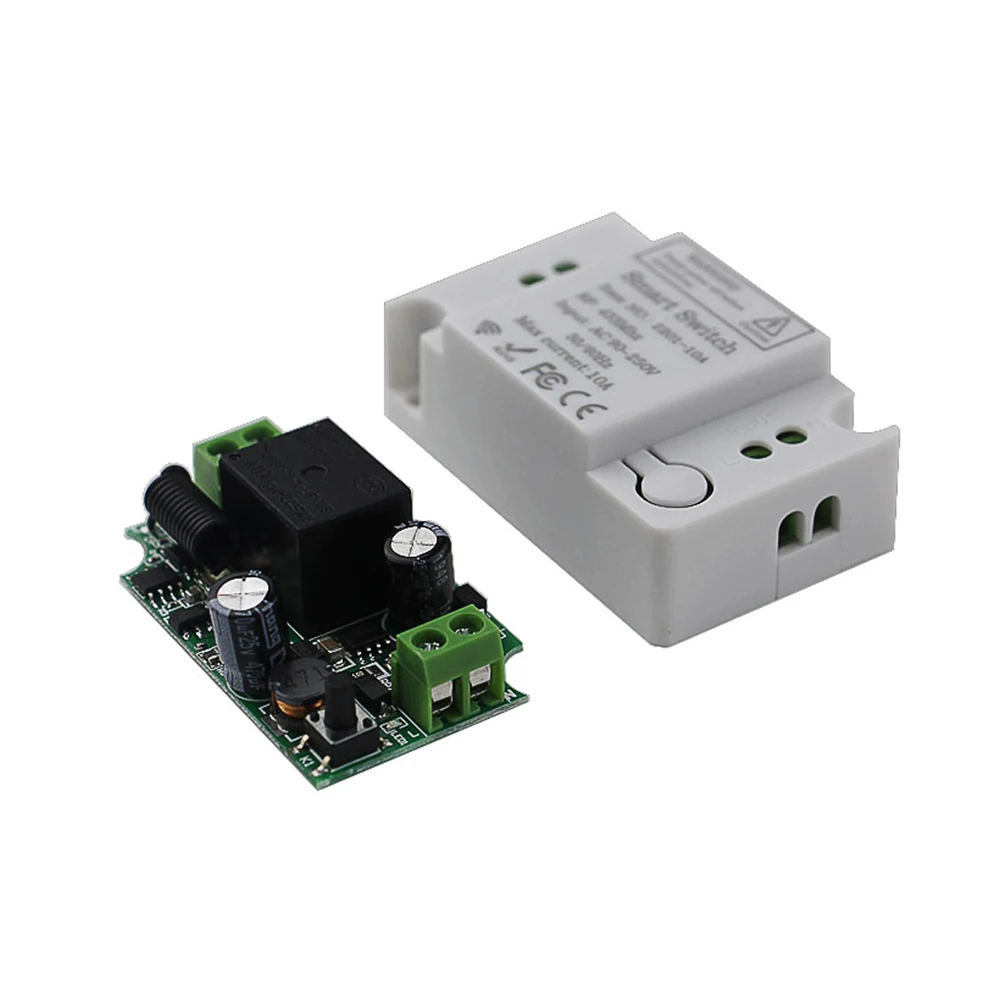 Rubrum High Power Wireless Remote Control Switch AC 110V 220V 10A and 433Mhz Remote Control Transmitter For Led Light Controller