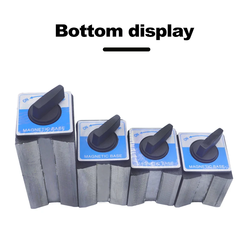 6T 8T 10T 12T V type Magnetic Base Dial Indicator Stand Base Magnet Seat Table Wire Cutting With Switch Magnetic Table Base