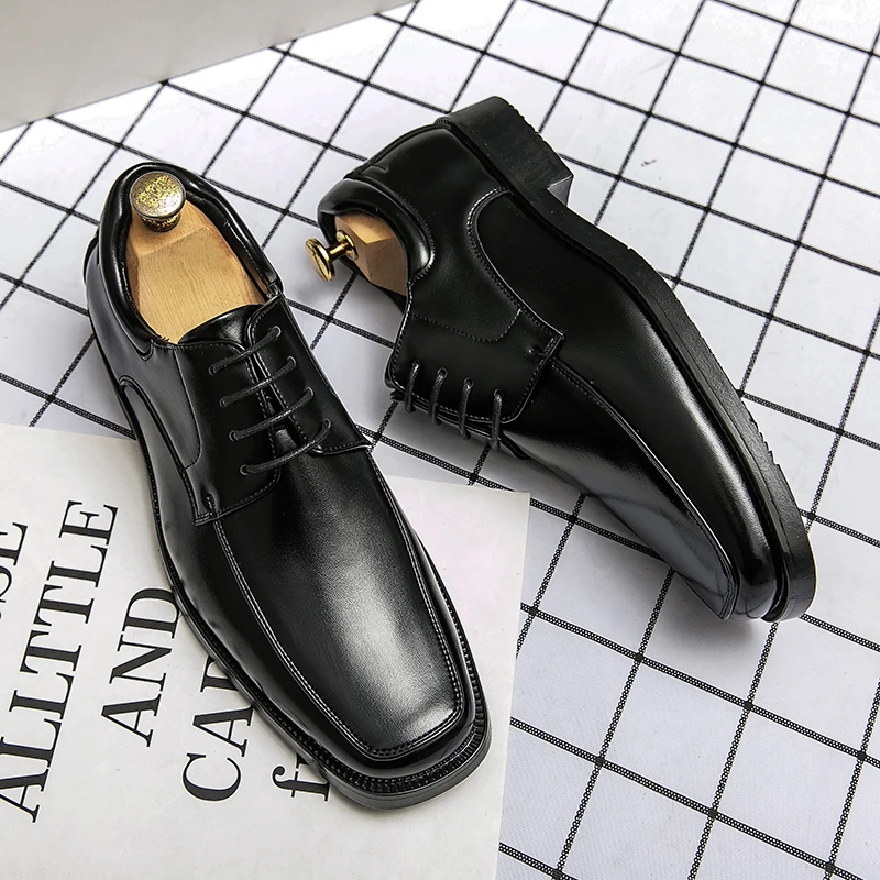 

Men Casual Shoes Breathable Soft Driving Loafers Business Flats Formal Shoes Lace Up Dress Shoes Oxfords Fashion Footwear