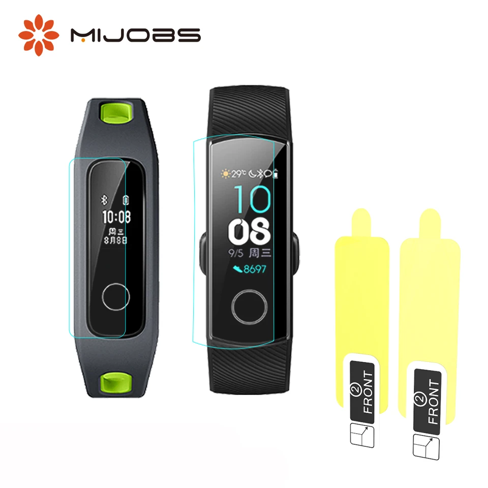 Мягкая защитная пленка HD для экрана Huawei Honor Band 4, тонкая пленка для предотвращения столкновений, защитная пленка для умных часов Honor Band 4, бег