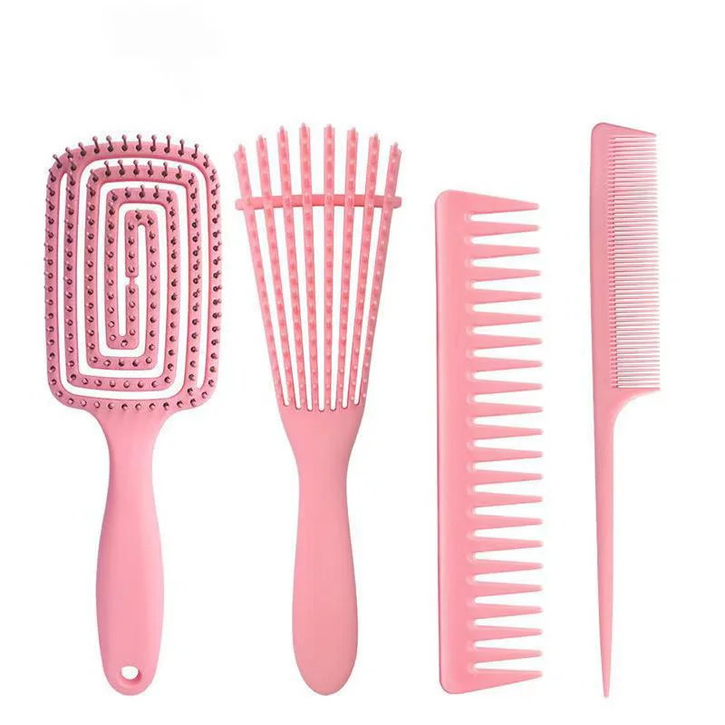 

Detangling Hair Hrush Hair Antistatic Comb Set Detangler Hairbrush for Curly Hair Barber Accessories Hair Care Styling Tools