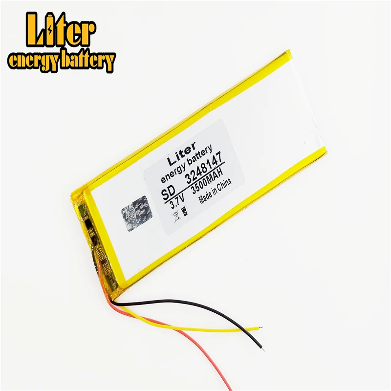 

3 line new polymer batteries 3248147 3500mAh 3.7V thium battery Irbis tx18 3 wire Tablet battery