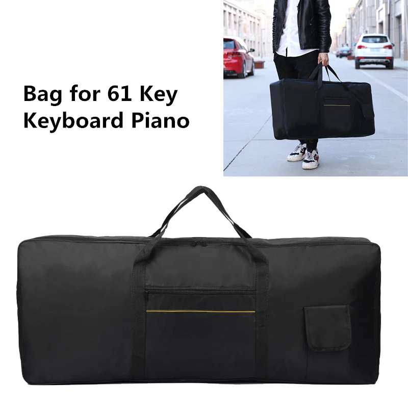 Scione Waterproof Portable Oxford Fabric Electronic Organ Bag Case Cover for 61 Keys Keyboard Piano Musical Instruments