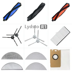 For Lydsto R1 Robot Vacuum Cleaner Spare Parts Side / Main Brush HEPA Filters Dust Bag Disposable Mop Cloth Accessories