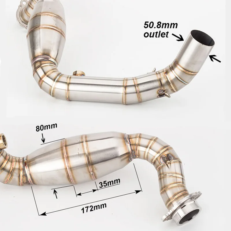 G310GS G310R Motorcycle Exhaust Headers Link Pipe 51mm Muffler Escape Elbow Connection Down Tube Slup-on  G310GS 310R