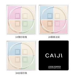 face powder loose powder 4 Color Powder Lasting Makeup Oil Control Powder setting powder Shimmer Matte Full Size All Skin Types