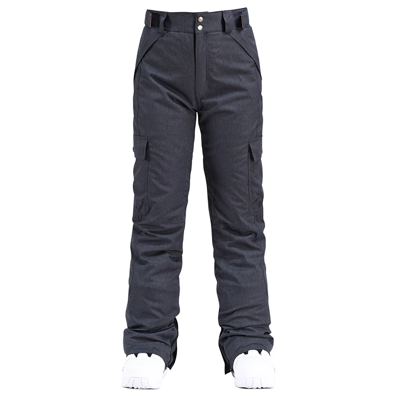 Calça de esqui para homem e mulher, calça de esqui de ski impermeável à prova de vento para inverno, calça quente para montanhismo, esportes ao ar