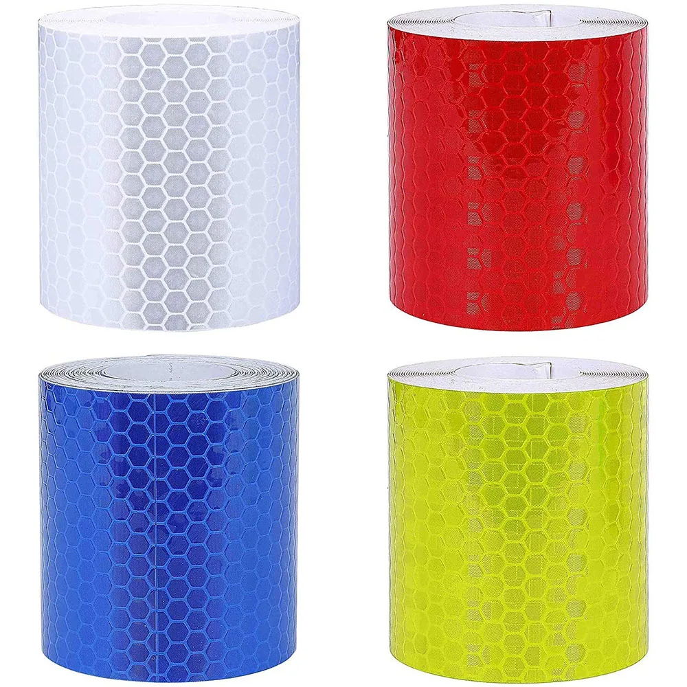 5cm*1m Bike Body Reflective Tape Sticker High Visibility Safety Warning Tape Waterproof for Trailers Helmets Bicycle Accessories