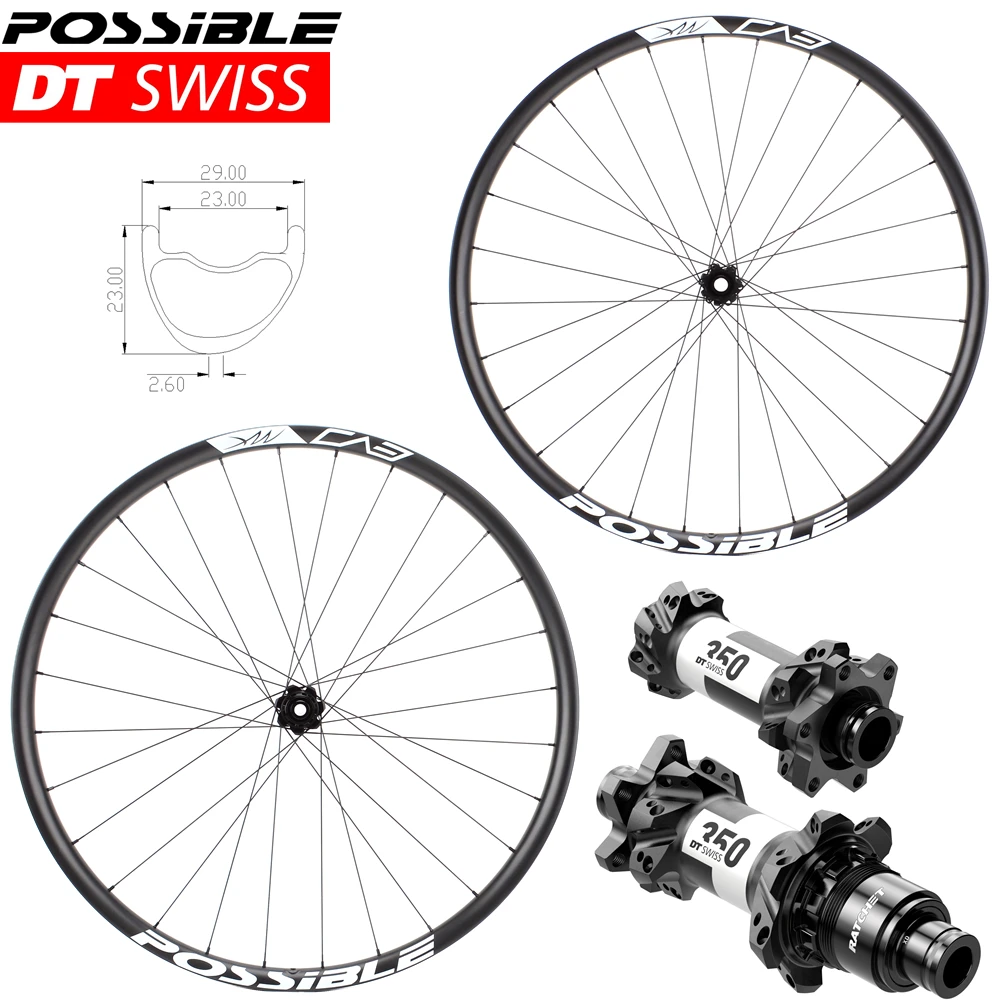 

29er 27.5 MTB Wheels Super Light DT Swiss 350SL MTB Hub Mountain Bike Carbon Wheel Tubeless Ready XC Wheelset Hookless