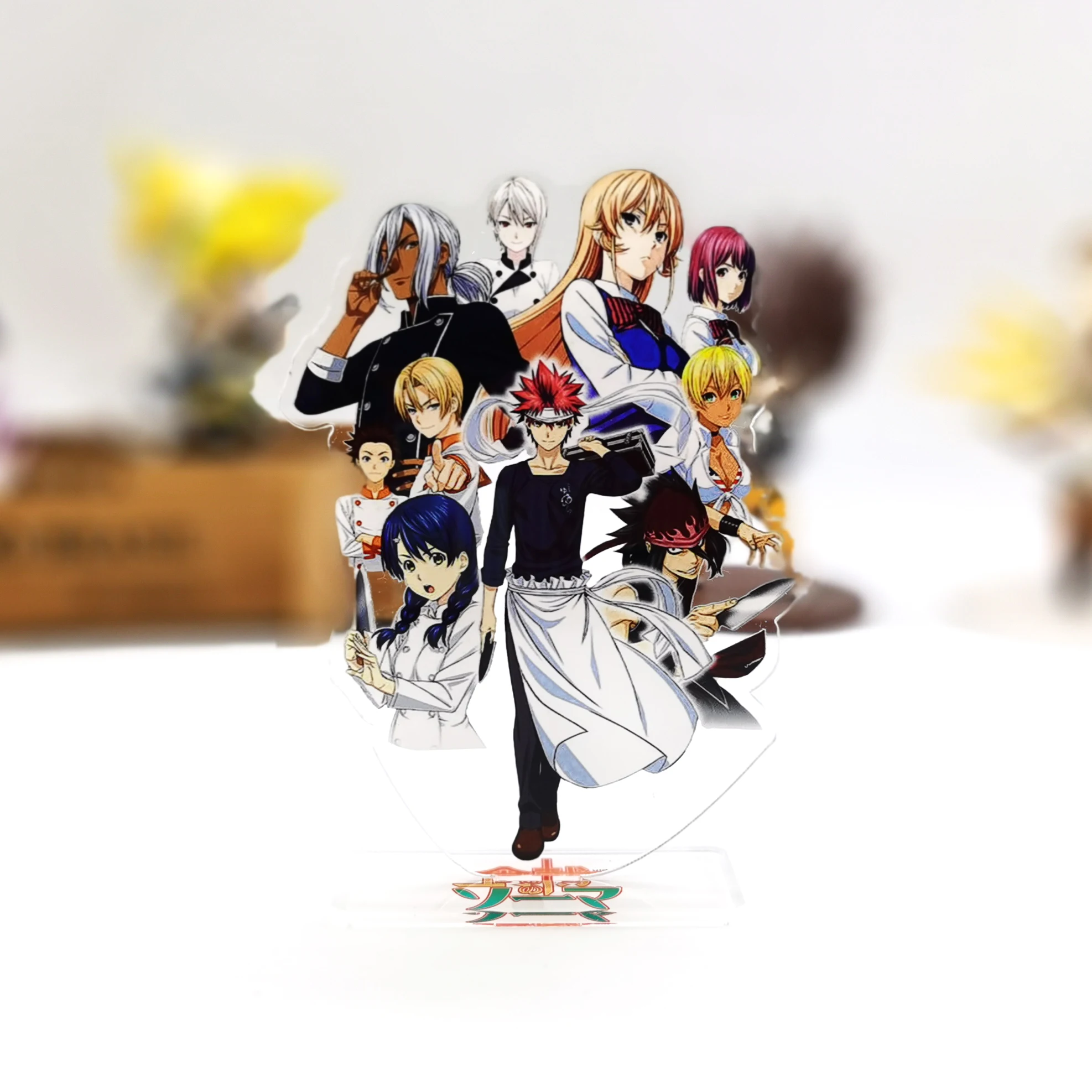 Food Wars Shokugeki no Soma Yukihira Souma Nakiri Erina Megumi anime acrylic standee figurines desk decoration cake topper