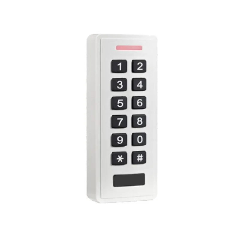 Waterproof Standalone Access Control gate opener fingerprint door keypad white RFID Reader of ABS