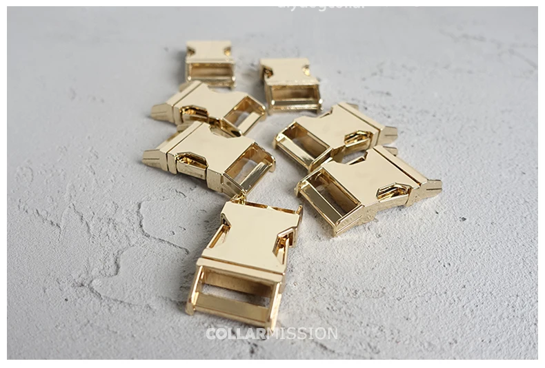 1pc Metal Colorful Side Release Curved Buckles Durable Plated Buckle 10mm, 15mm, 20mm, 25mm Dog Collar Paracord DIY Accessories