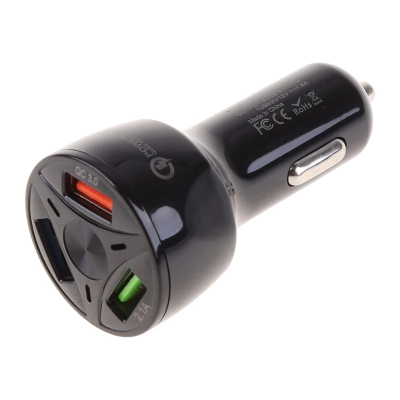 12V Car Cigarette Lighter Charger Auto USB QC 3.0 Quick Charge 3 USB Splitter Universal for Mobile Phone DVR GPS MP3 .