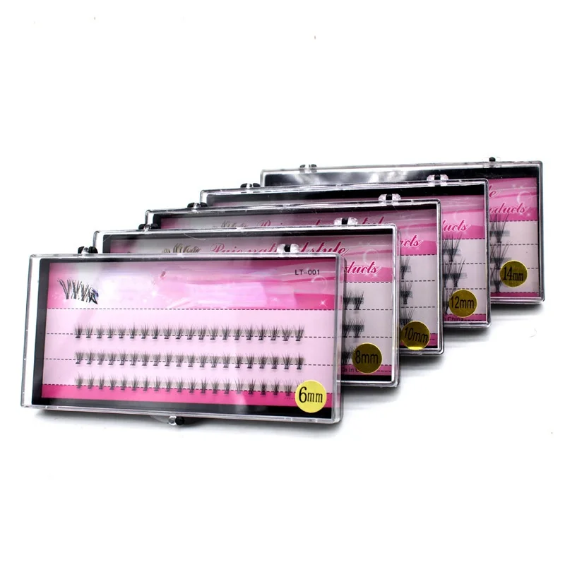 60Pcs Individuele Cluster Wimpers Professionele Make-Up Enten Fake Valse Wimpers Voor Wimper Extensions Valse Wimpers Tabs