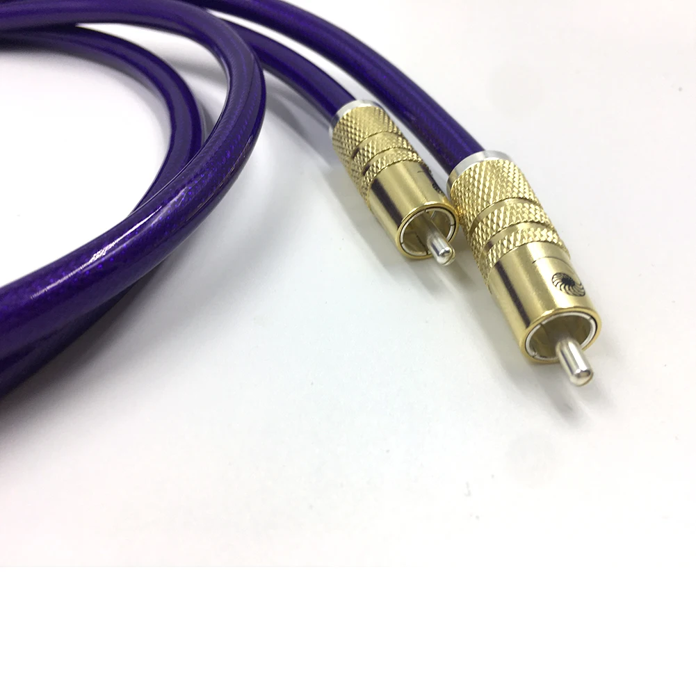 ไฮไฟสเตอริโอคู่สาย RCA ประสิทธิภาพสูงสัญญาณ Hi-Fi Audio 2rca to 2rca สายเชื่อมต่อ