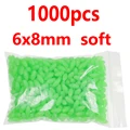 1000 piezas de 6x8 mm, color verde