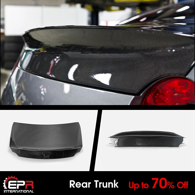 For Nissan R35 GTR Do Style Double Carbon Glossy  Rear Trunk Exterior Accessories kits