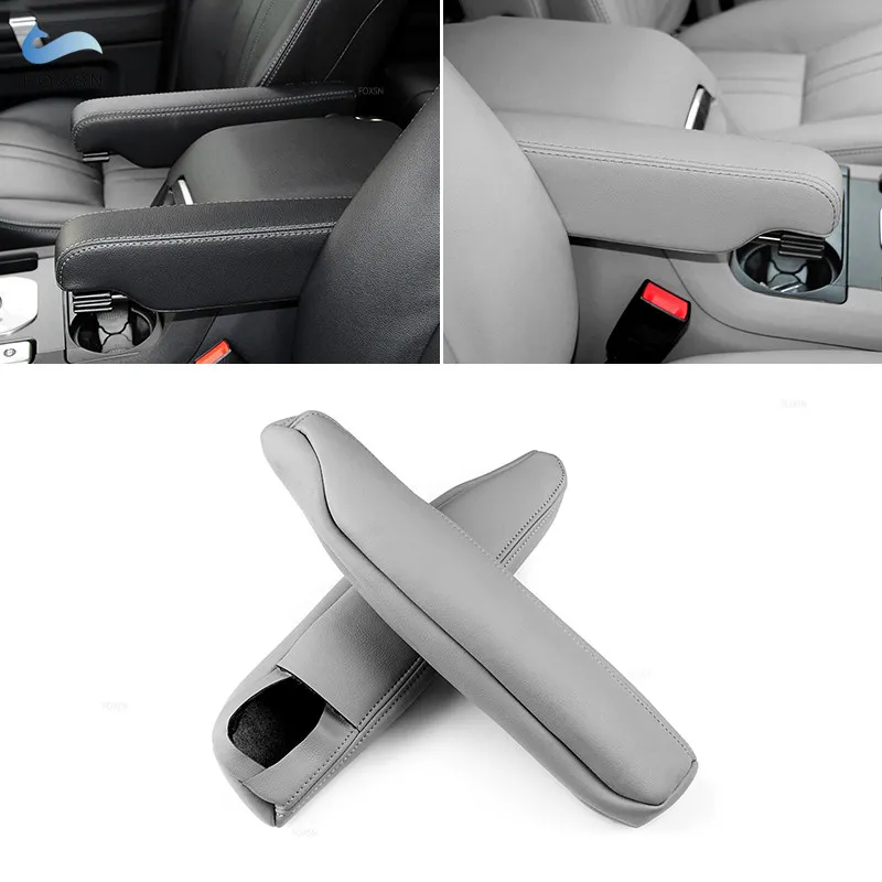 

For Land Rover Discovery 3 4 2004 -2016 For Range Rover Sport 2005 -2013 Seat Armrest Handle Cover Trim Gray Leather with Foam