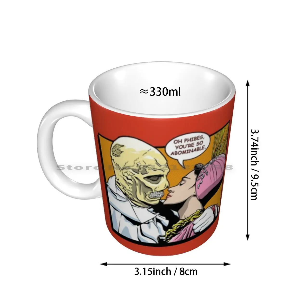 Love Is Forever Ceramic Mugs Coffee Cups Milk Tea Mug Dr Phibes Vincent Price Horror Phil Postma Factory Creative Trending