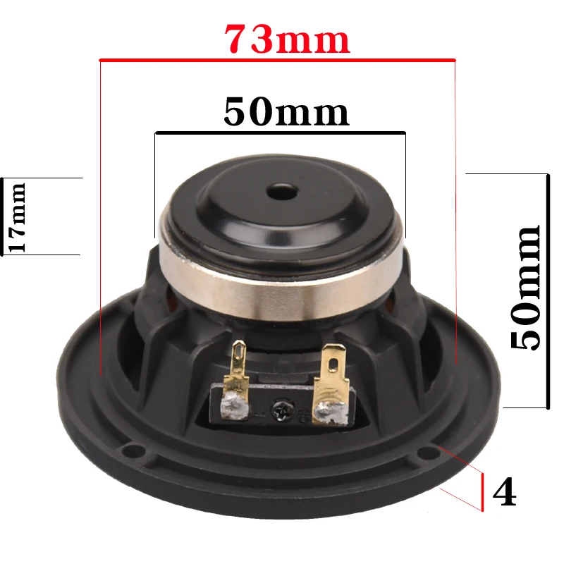HIFIDIY لايف النيوديميوم 3.7 بوصة 93 مللي متر كامل التردد المتكلم وحدة 4OHM30W عالية ألتو باس مكبر الصوت P3-93N التيتانيوم ألياف الكربون