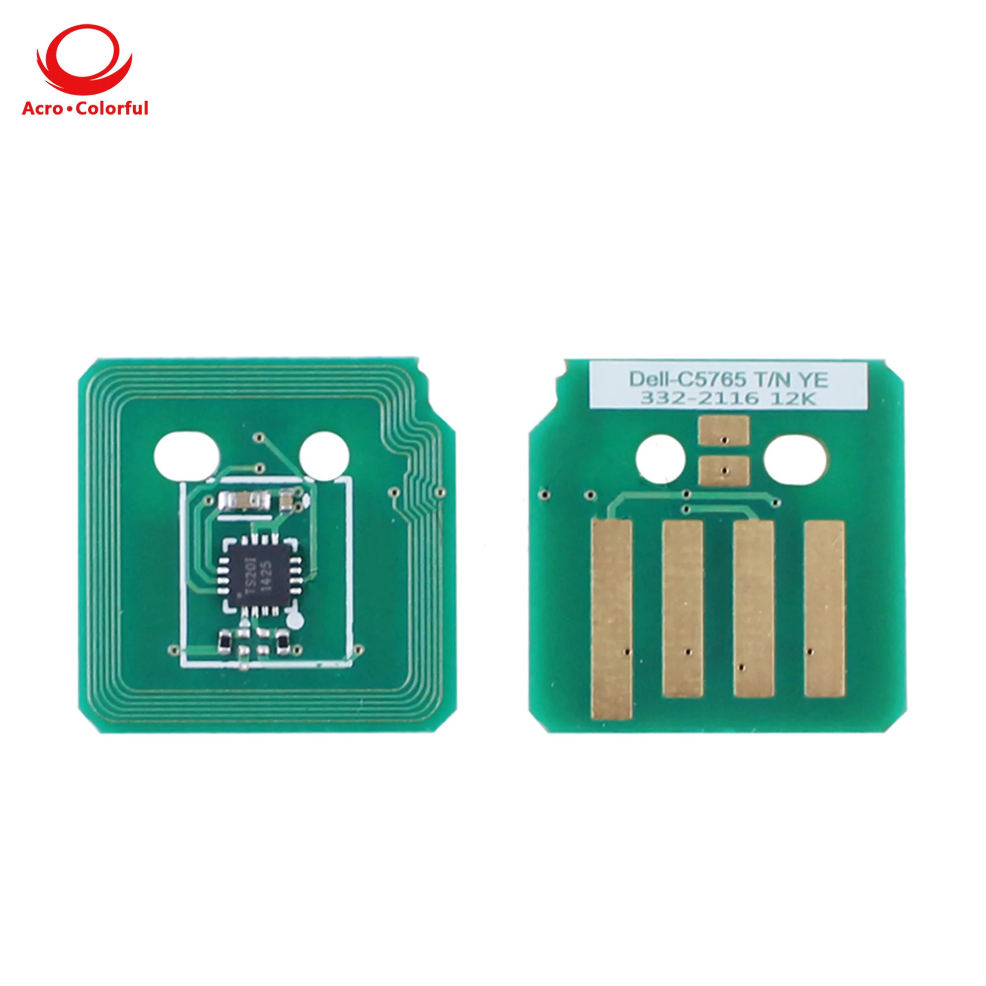 18K 12K Compatible 332-2115 332-2118 332-2117 332-2116 Toner Cartridge Chip Apply to Color DELL C5765dn Laser Printer