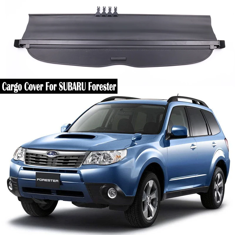 

Trunk Cargo Cover For Subaru Forester 2008-2012 Security Shield Rear Luggage Curtain Retractable Partition Privacy Accessories