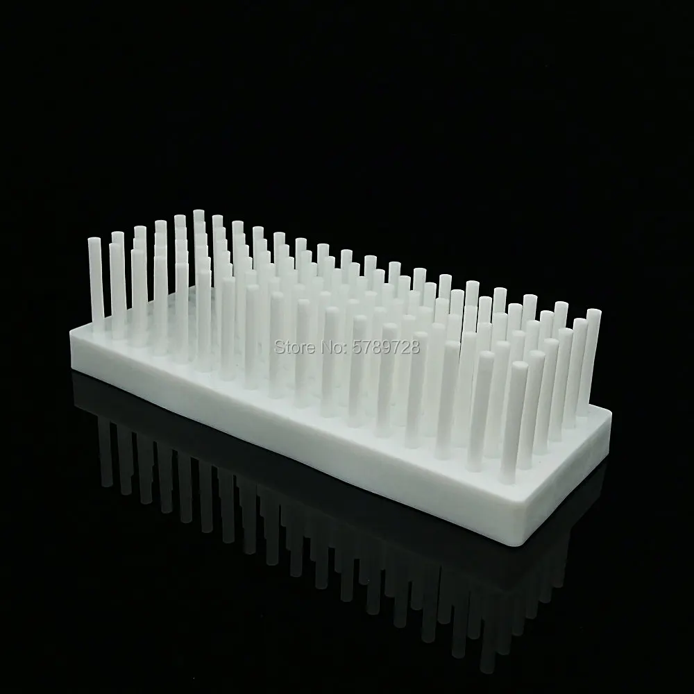 

1pc 102-column Plastic column-type test-tube rack The tube can be inserted upside down shelf for drying test tubes