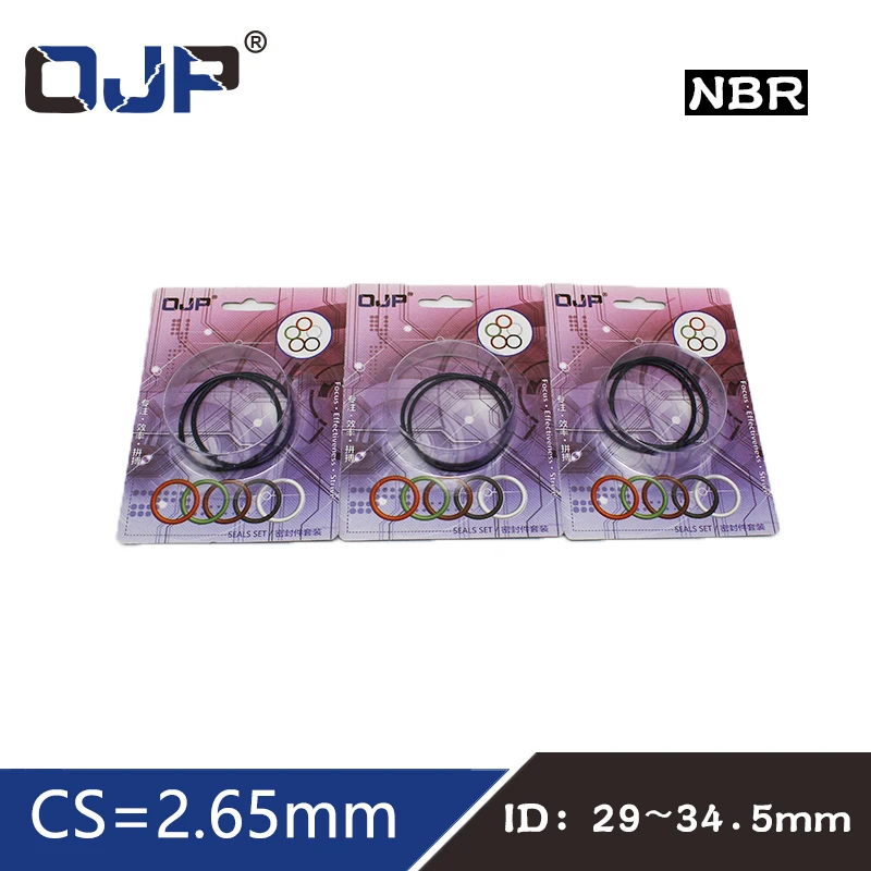 O-ring Waterproof NBR seal O ring Boxed nitrile rubber  Gask thickness CS 2.65mm ID29/30/31.5/32.5/33.5/34.5mm