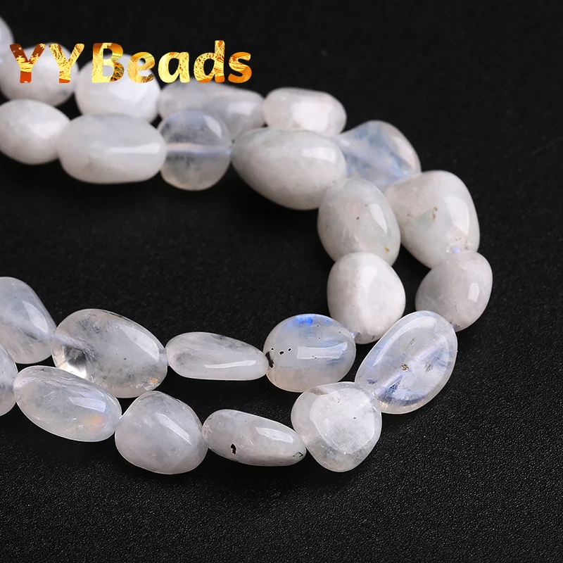 6x8mm Natural Irregular Blue Moonstone Beads Loose Charm Beads For Jewelry Making DIY Bracelets Necklaces For Women Accessories