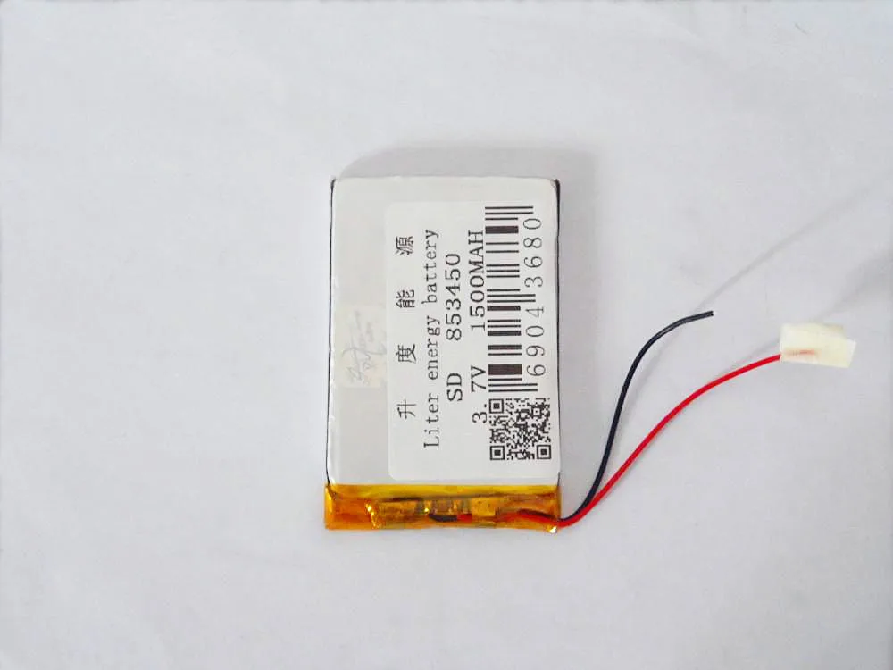 Batería de energía de litro Batería de polímero de litio 853450   Batería de lámpara de altavoz de 3,7 V 1500 MAH 50 * 34 * 8,5 MM