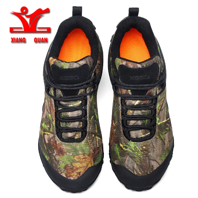 XIANGGUAN 2021 NEW Outdoor Hiking Shoes Men Military Camouflage Shoes Low Anti Skid Wear Boots Women Climbing Sneakers Men