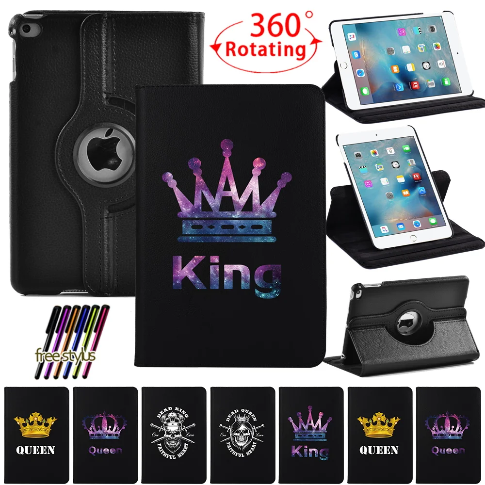 Tablet Case for Apple IPad Mini 4/5 7.9 Inch 360 Rotating Case for A1538/A1550/A2133/A2124/A2125 Automatic Wake-Up Cover