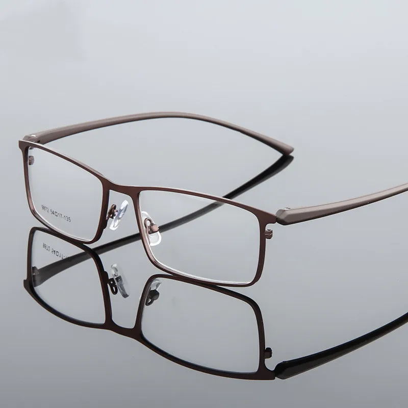 

Durable Mens Alloy Business Glasses Frame Men Male Square Ultralight Metal Eye Square Prescription Spectacles Frames