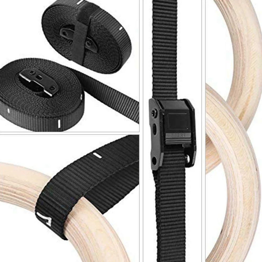 28mm 32mm Wooden Fitness Training Ring Birch Gymnastic Rings Strength Training Gymnastic Rings Pull Up Strength Workout Ring