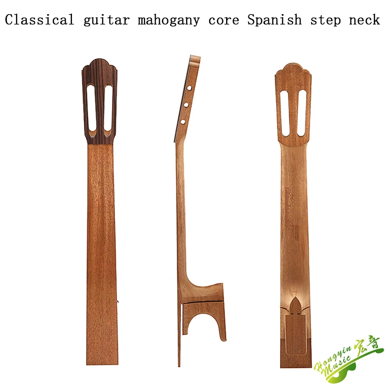 Authentic peach core clip ebony classical guitar finished neck Spanish spanner Spanish stepped neck