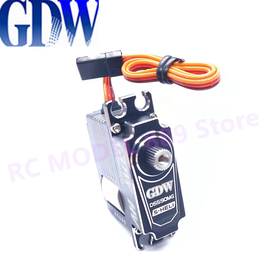 GDW 1PCS BLS895 with 3PCS DS590MG HV Medium Digital Metal Servo Helicopter Parts For 500 52505 Helicopters