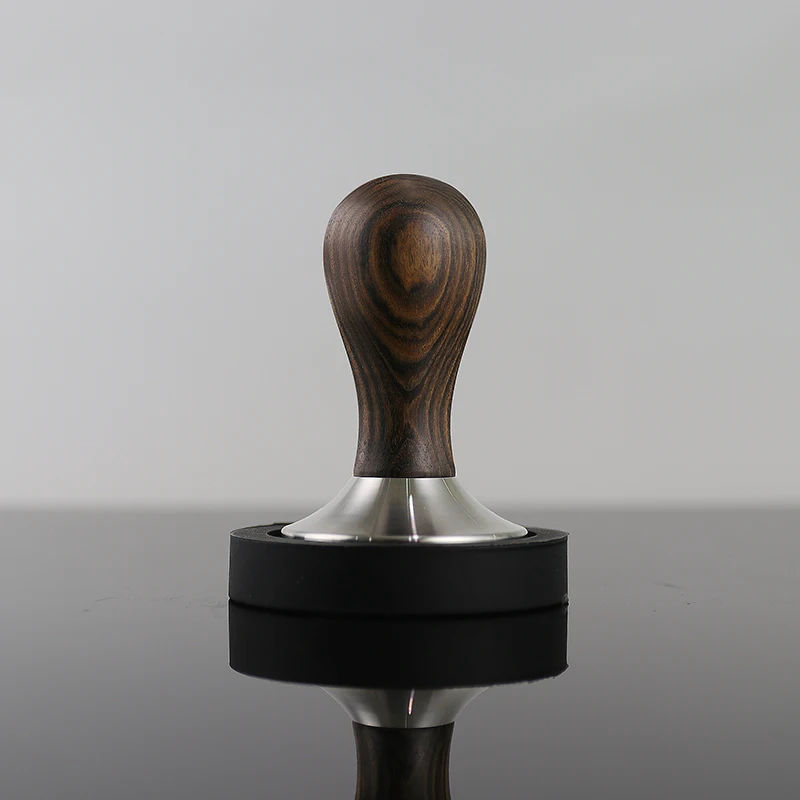 Coffee Tamper Chacate Preto Wood Handle Coffee Powder Hammer 304 Stainless Steel 51/53/57/57.5/58/58.35/58.5mm Cafe Accessories