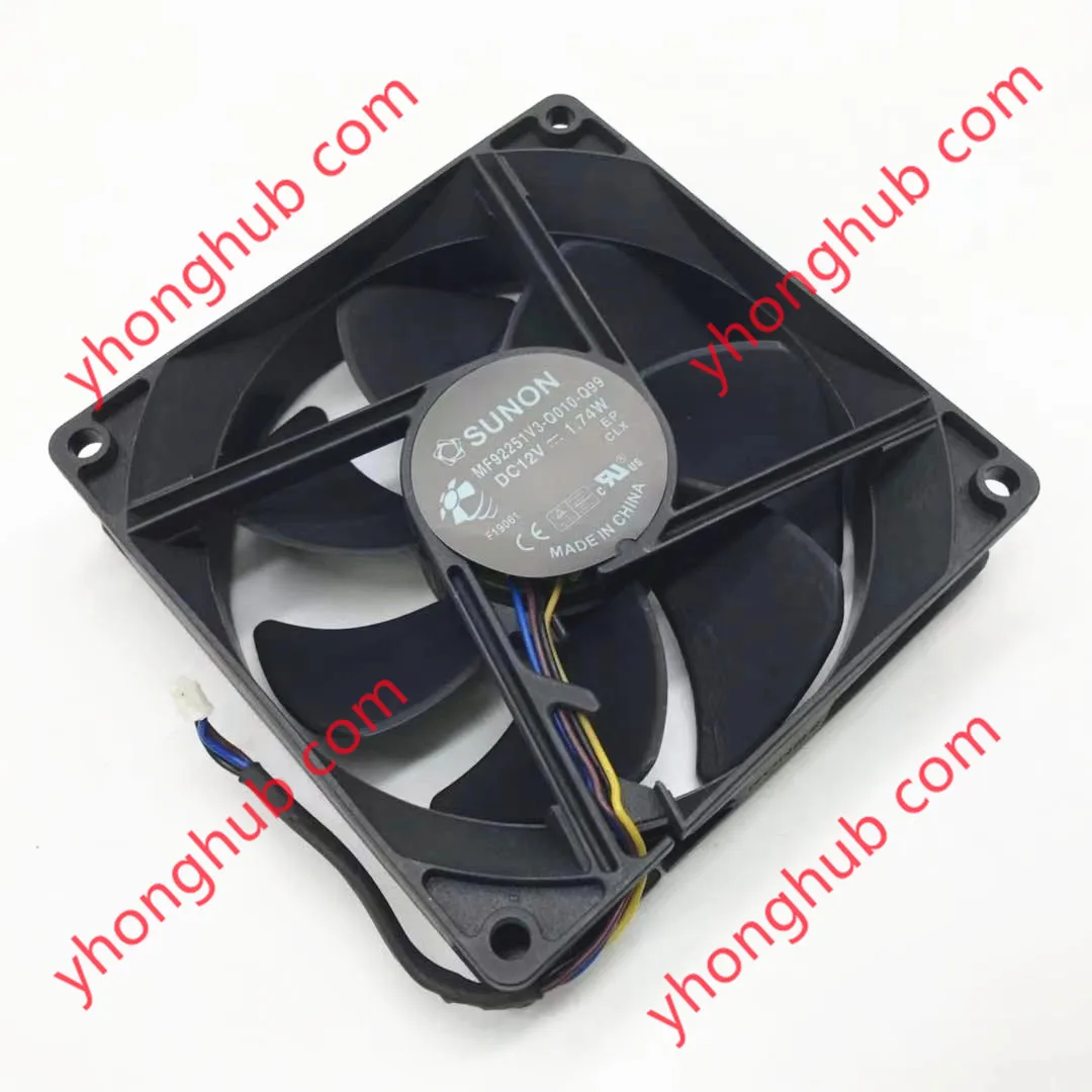 

SUNON MF92251V3-Q010-Q99 DC 12V 1.74W 92x92x25mm 4-Wire Server Cooling Fan