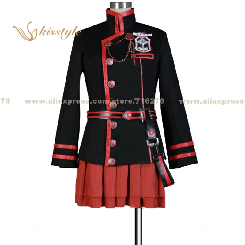 Moda kisstyle D.Gray-man Lenalee Lee 3G uniforme COS ropa disfraz Cosplay, personalizado aceptado