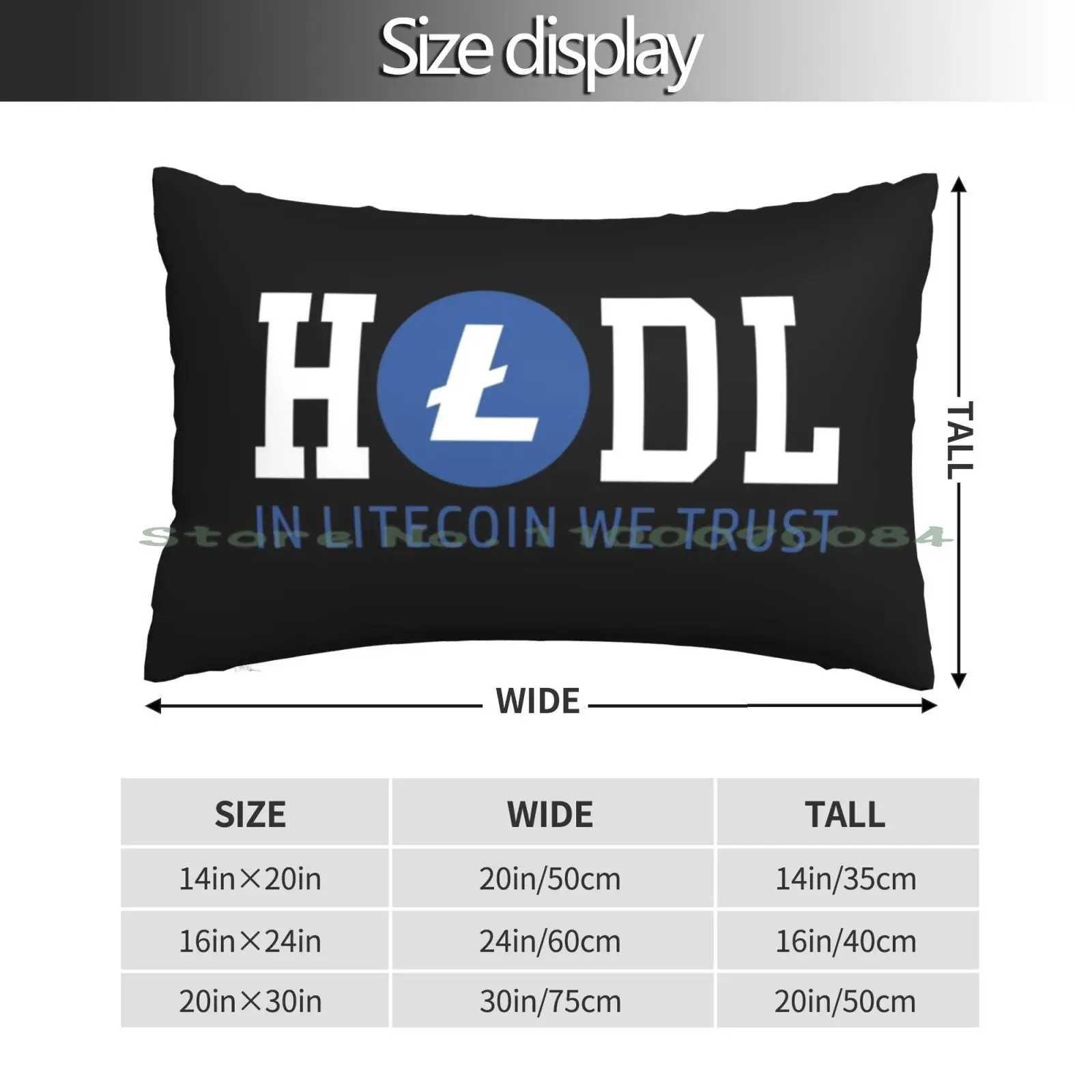 Litecoin Hodl In Litecoin We Trust Gift Cryptocurrency Litecoin Pillow Case 20x30 50*75 Sofa Bedroom Umbrella Corporation