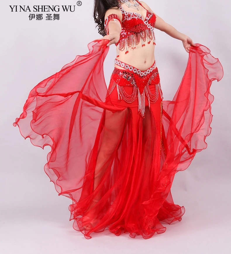 Bellydance Skirt India Bollywood Belly Dance Costume For Women Female Sexy Performance Dress Stage Clothing Long Swing Skirt New