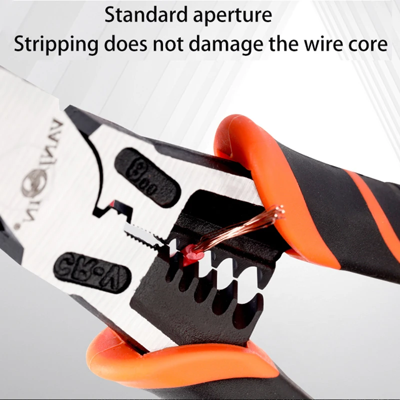 Vanjoin Multifunction Pliers Peel Electric Cables Diagonal Pliers Wire Stripper Crimping Terminal Side Cutters Hand Tool Sets