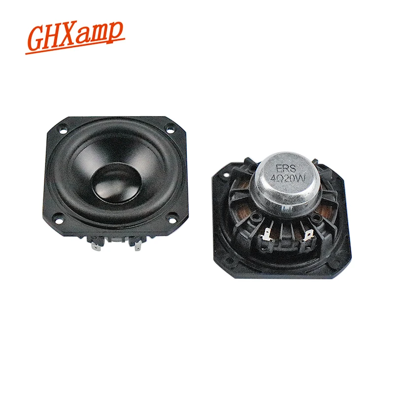 GHXAMP Denmark 3 inch Full Range Speaker Neodymium Aluminum Cone Vocal Poison Speaker 4oHM 20W 1Pairs