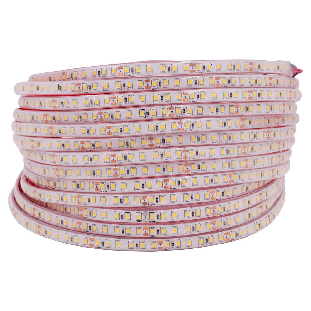 

5M 2835 SMD Led Strip Light 24V Soft Flexible Cuttable PCB Diode Tape Ribbon Lamp Bar 120Leds/m 3000-6500K High Brightness