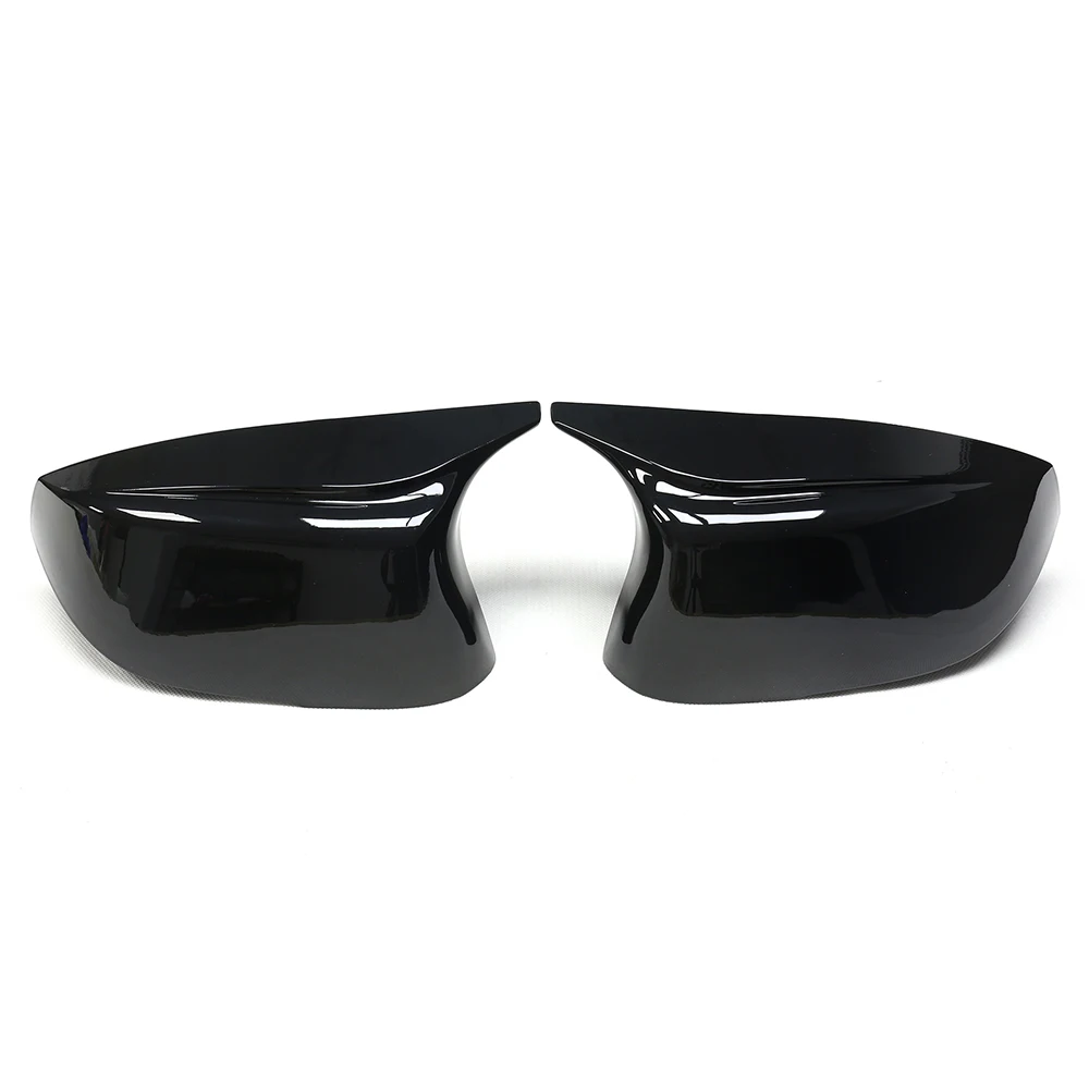 

Fit For Infinity Q50 Q50L Q60 Q70 Glossy Black Rear Side Horn Rearview Mirrors Cover Trim OX Horn Shell Cover Car Accessories