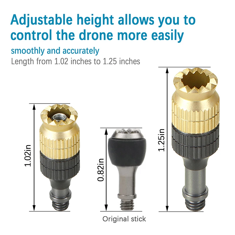 For DJI Air3/2/2s/Mini2/3Pro/4Pro Drone Extension Thumb Rocker Adjustable length DJI Smart Controller Telescopic Joystick Handle